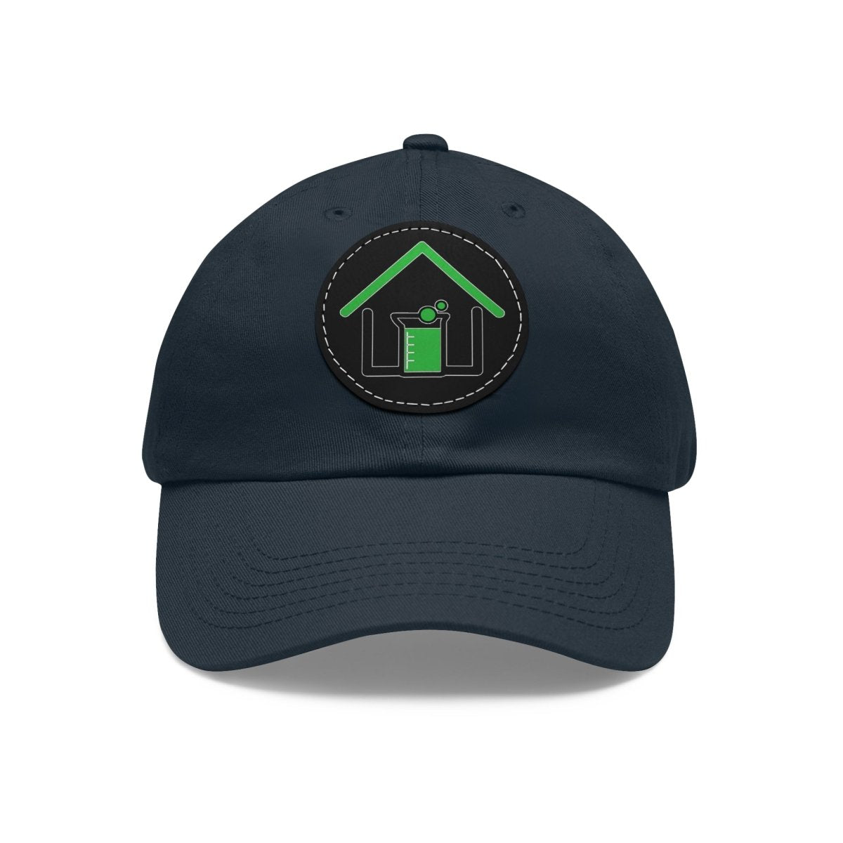 Real Estate Lab Logo Hat with Leather Patch - Hats | ShirtyAgents