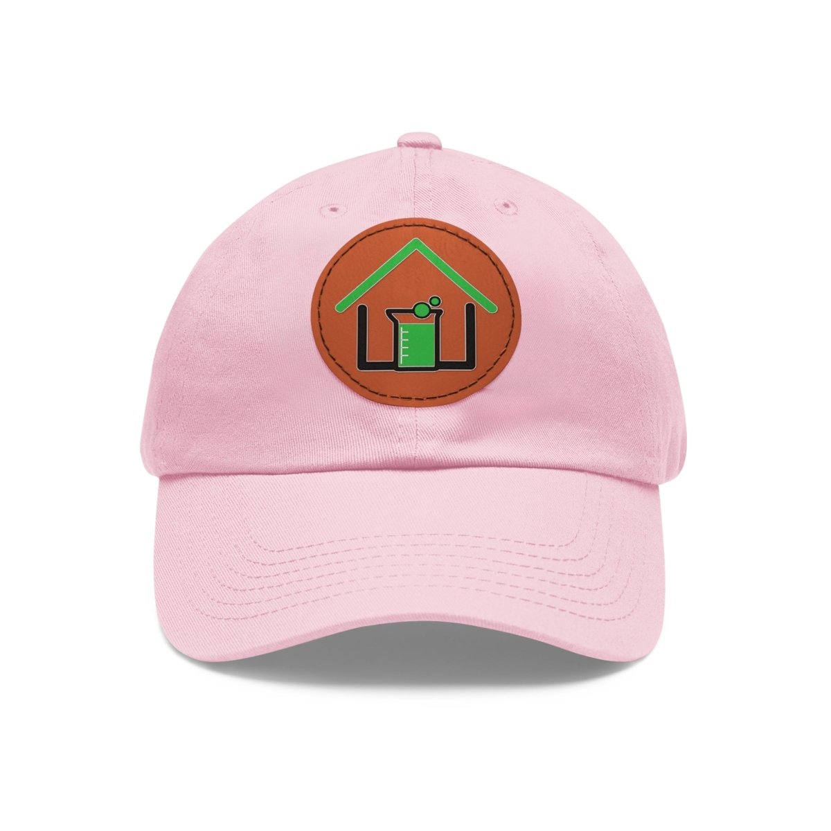 Real Estate Lab Logo Hat with Leather Patch - Hats | ShirtyAgents