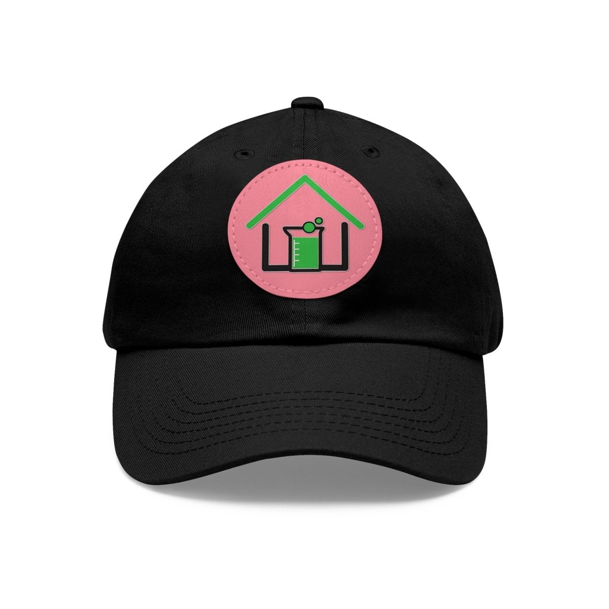 Real Estate Lab Logo Hat with Leather Patch - Hats | ShirtyAgents