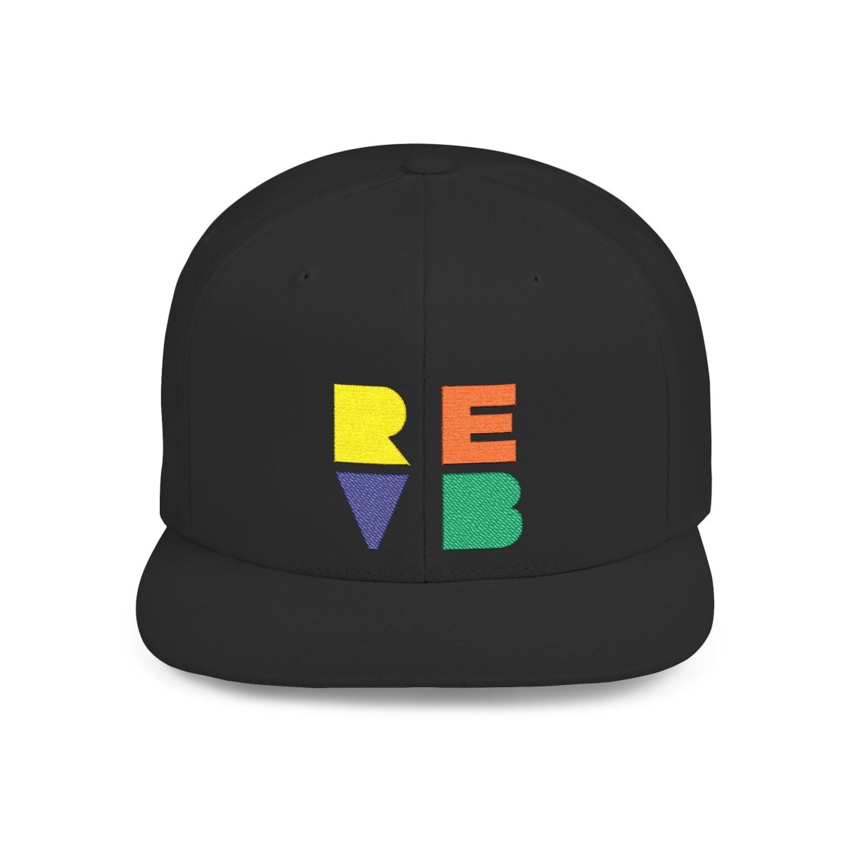 Real Estate Video Blueprint (REVB) Cubed Logo Flat Bill Snapback - Hats | ShirtyAgents