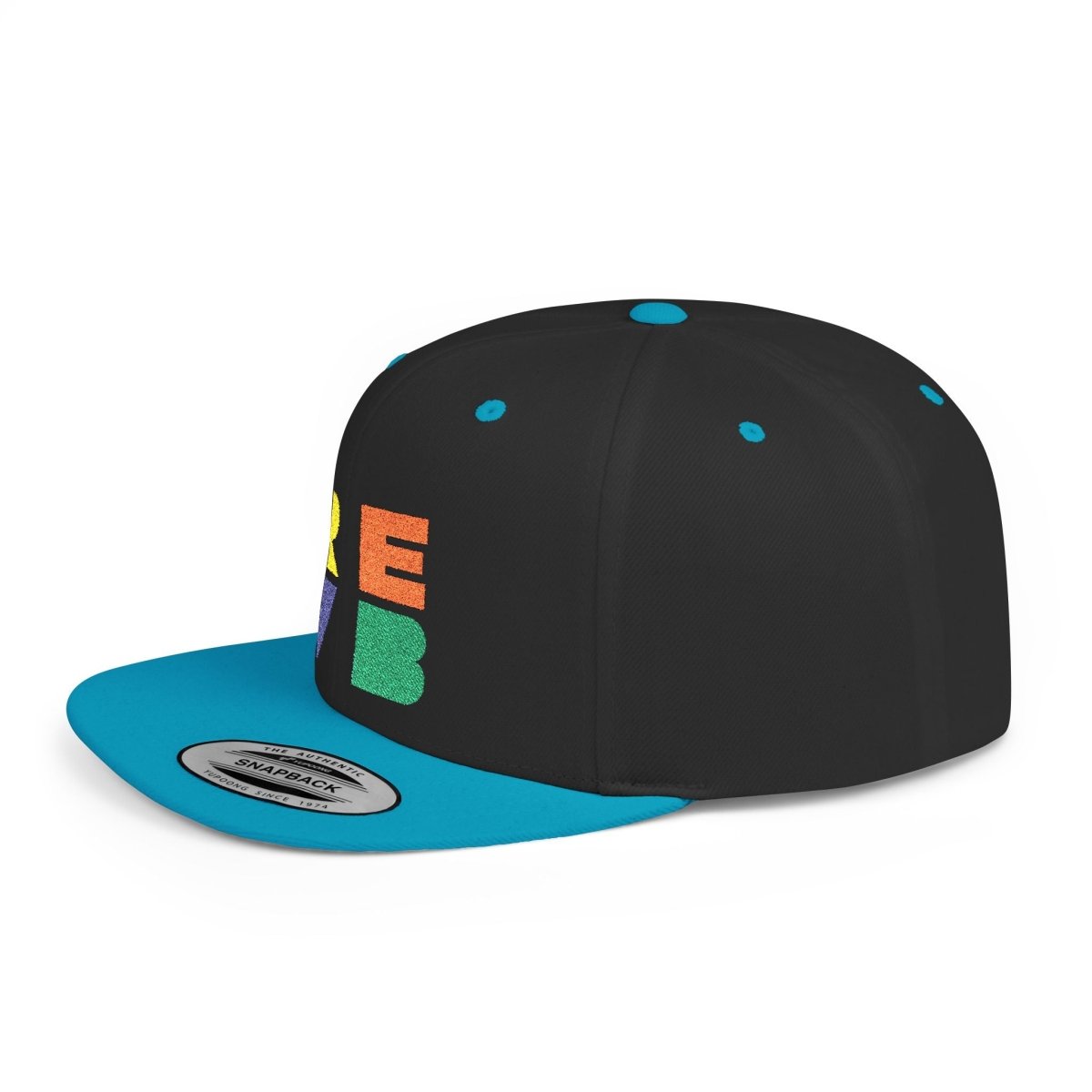 Real Estate Video Blueprint (REVB) Cubed Logo Flat Bill Snapback - Hats | ShirtyAgents