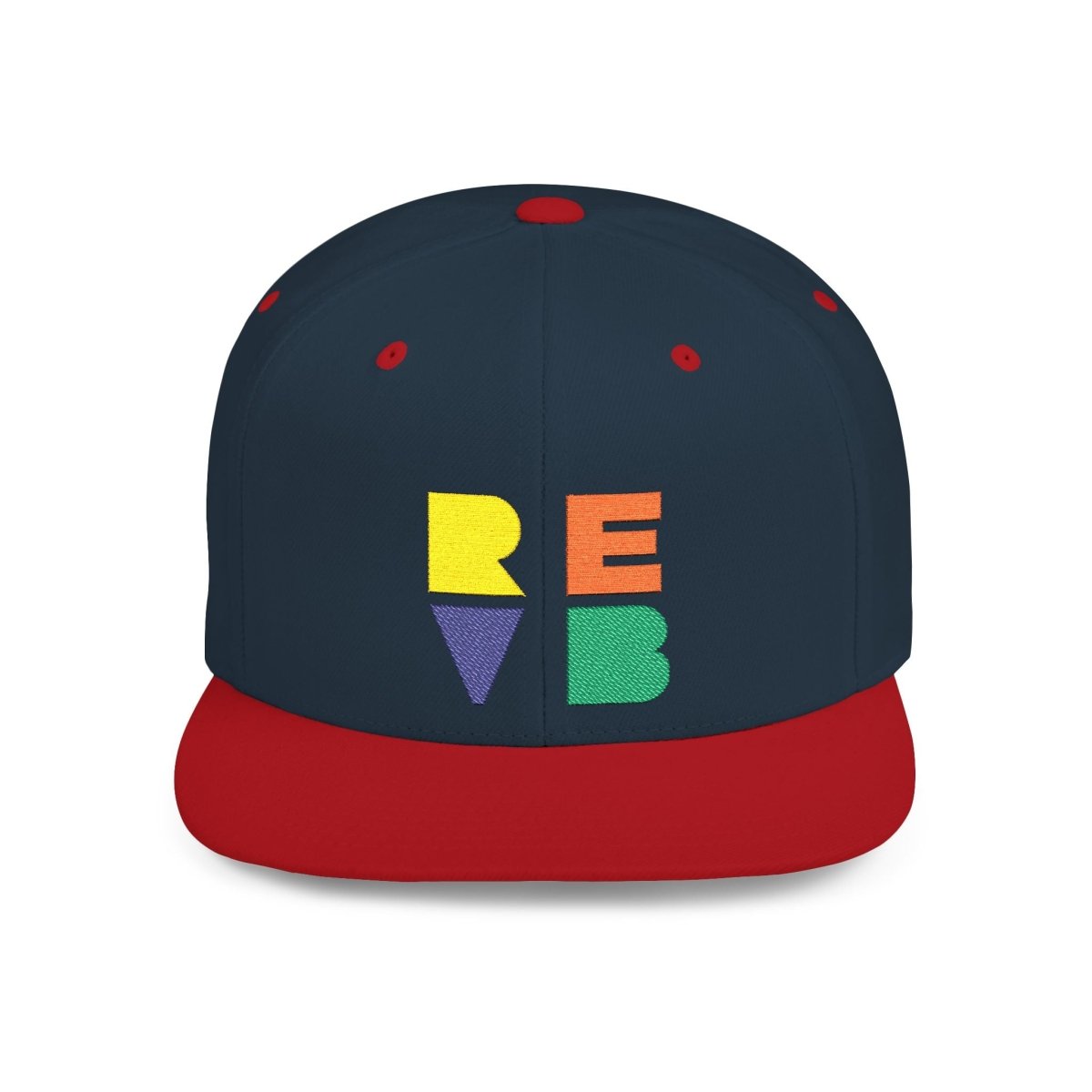 Real Estate Video Blueprint (REVB) Cubed Logo Flat Bill Snapback - Hats | ShirtyAgents