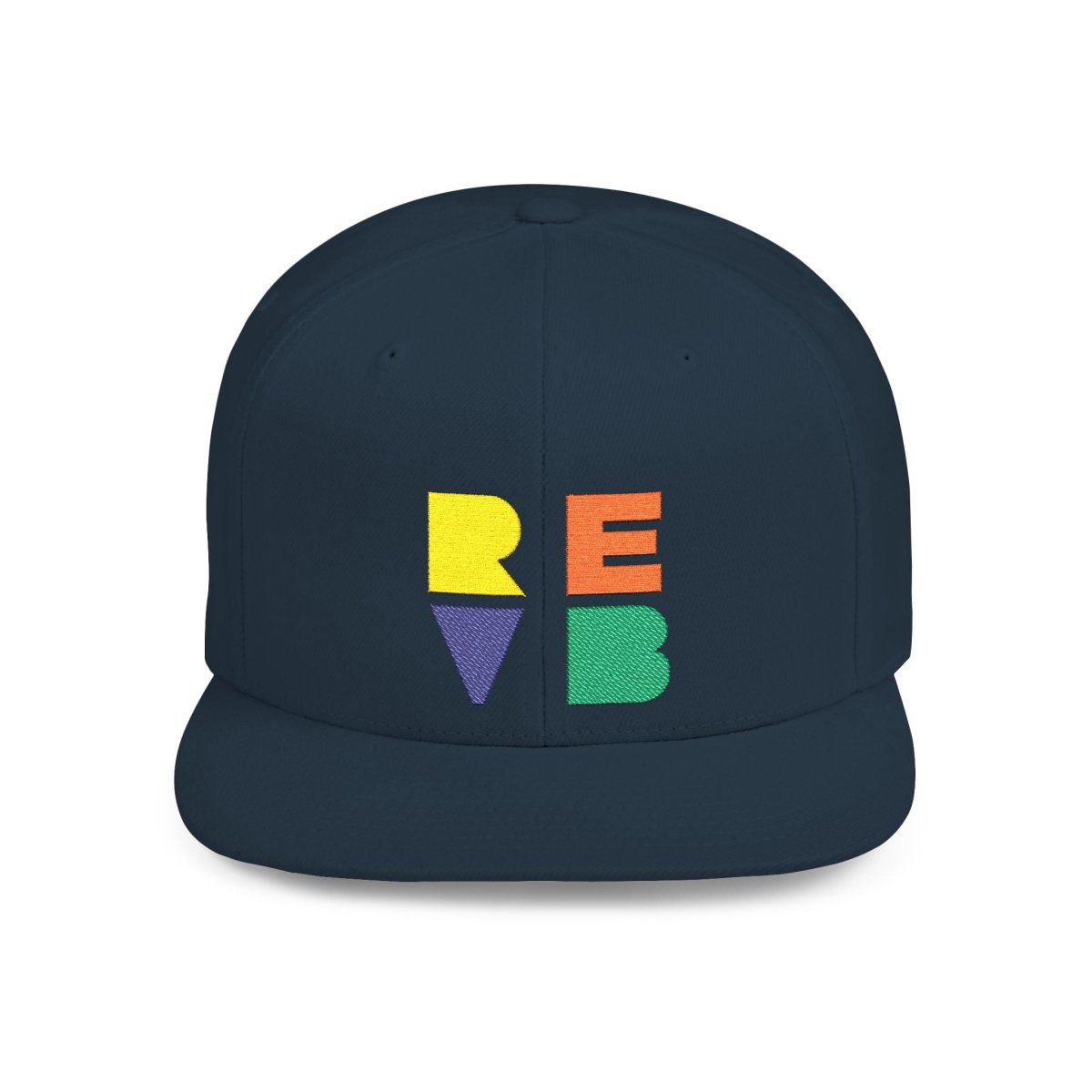 Real Estate Video Blueprint (REVB) Cubed Logo Flat Bill Snapback - Hats | ShirtyAgents