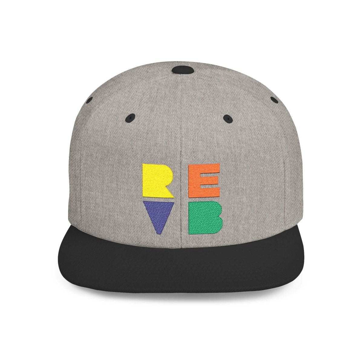 Real Estate Video Blueprint (REVB) Cubed Logo Flat Bill Snapback - Hats | ShirtyAgents