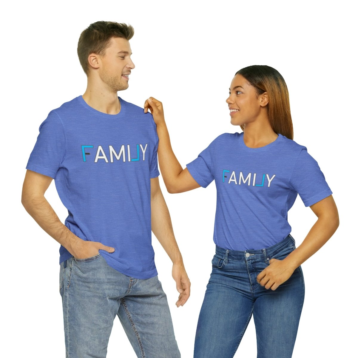 REAL Family Blue - T-Shirt | ShirtyAgents