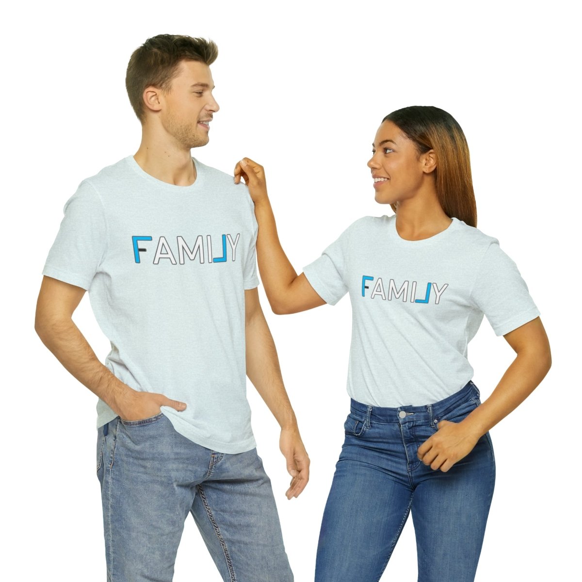 REAL Family Blue - T-Shirt | ShirtyAgents