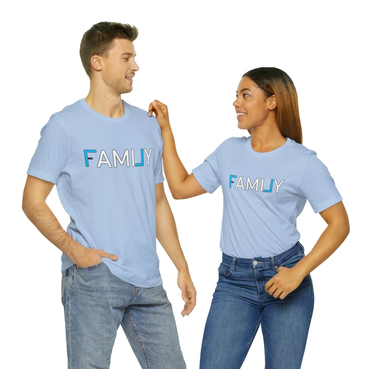 REAL Family Blue - T-Shirt | ShirtyAgents