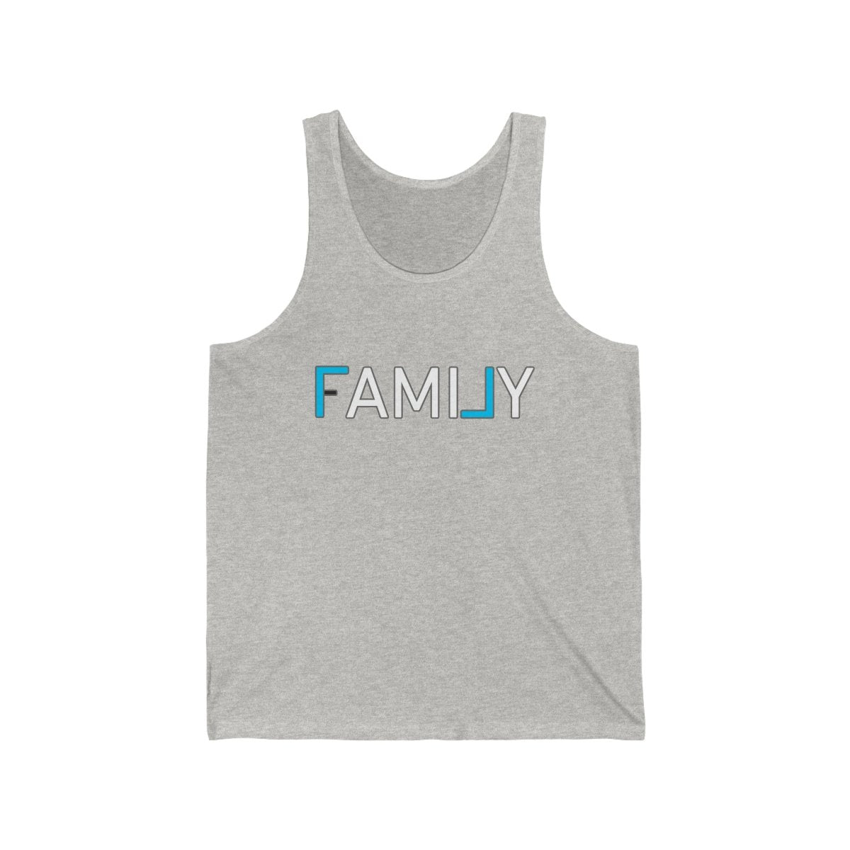 REAL Family Blue Tank - Tank Top | ShirtyAgents