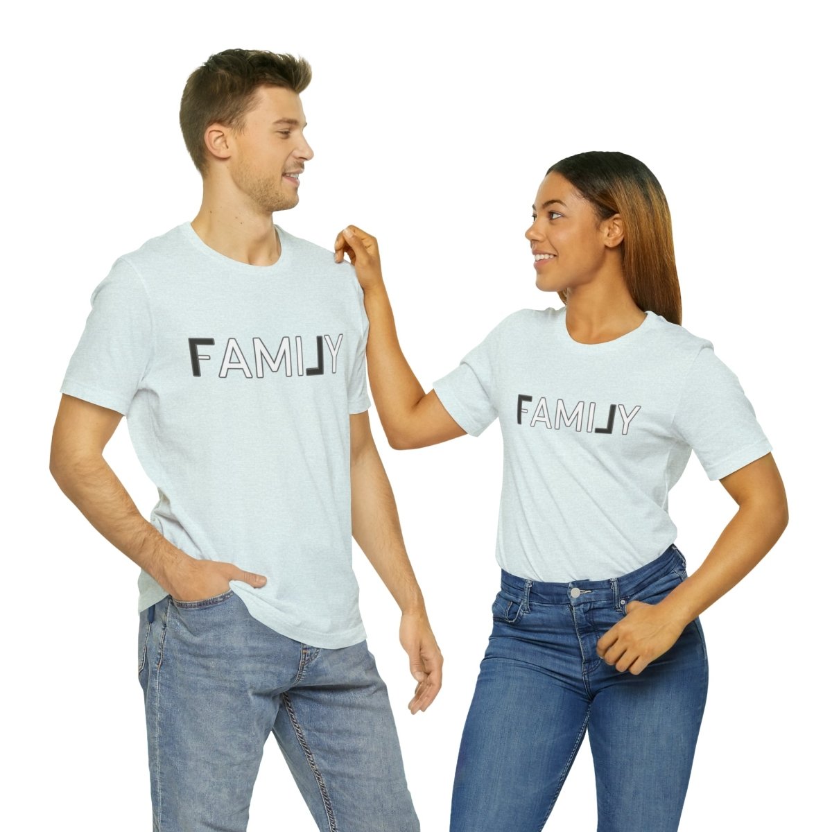 REAL Family Grey - T-Shirt | ShirtyAgents