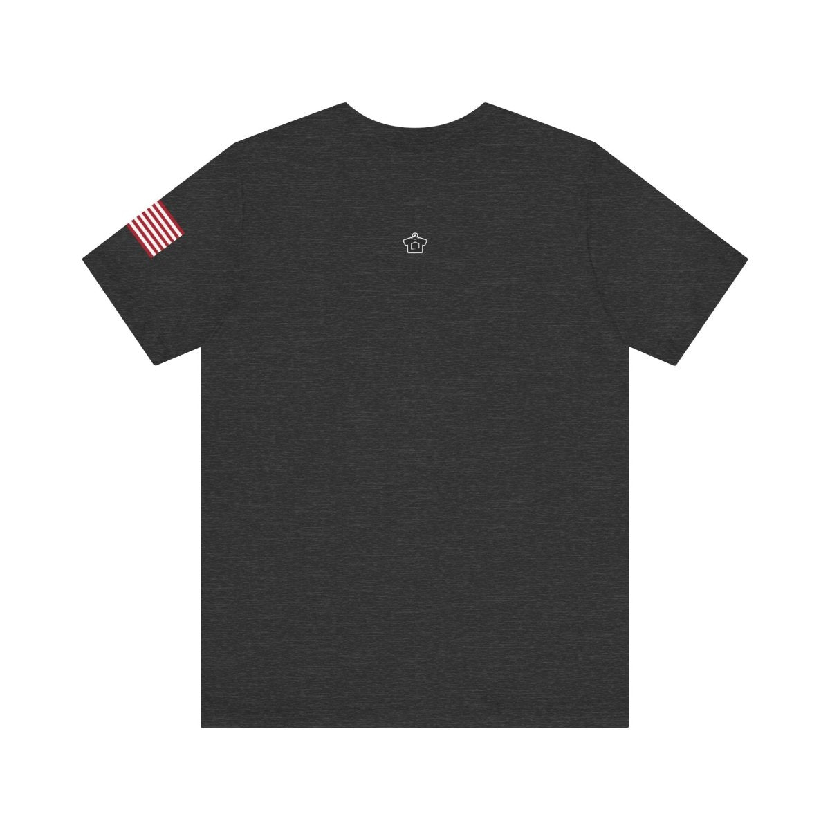 REAL Military Contrast Logo Text & Flag - T-Shirt | ShirtyAgents