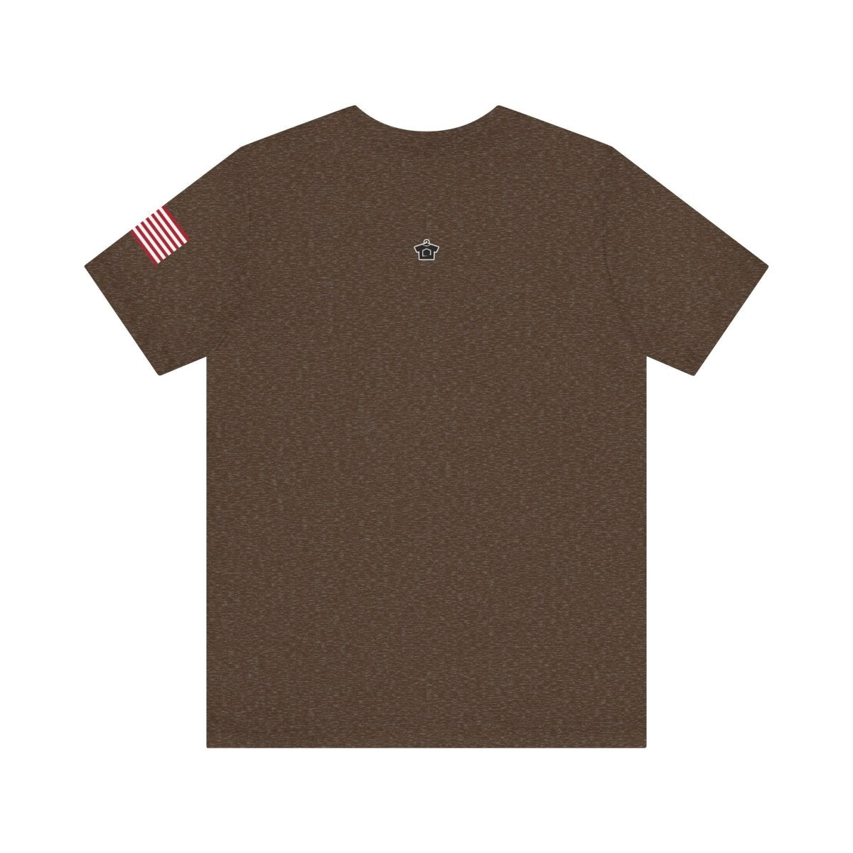 REAL Military Contrast Logo Text & Flag - T-Shirt | ShirtyAgents