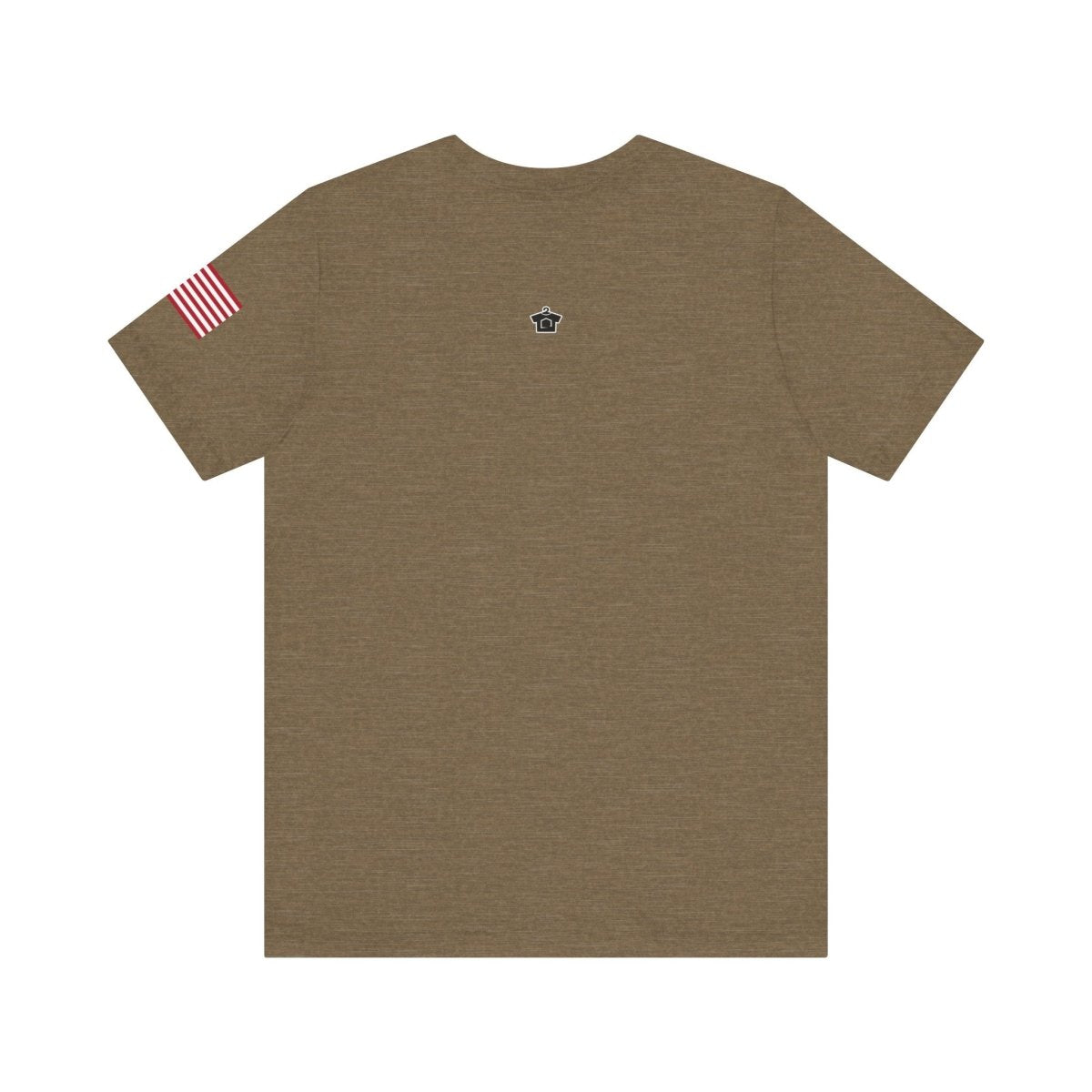 REAL Military Contrast Logo Text & Flag - T-Shirt | ShirtyAgents