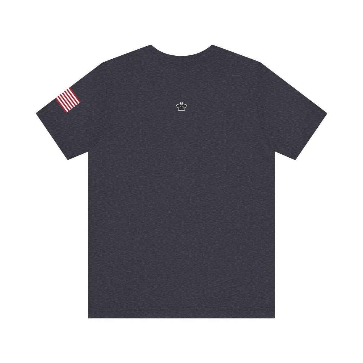 REAL Military Contrast Logo Text & Flag - T-Shirt | ShirtyAgents