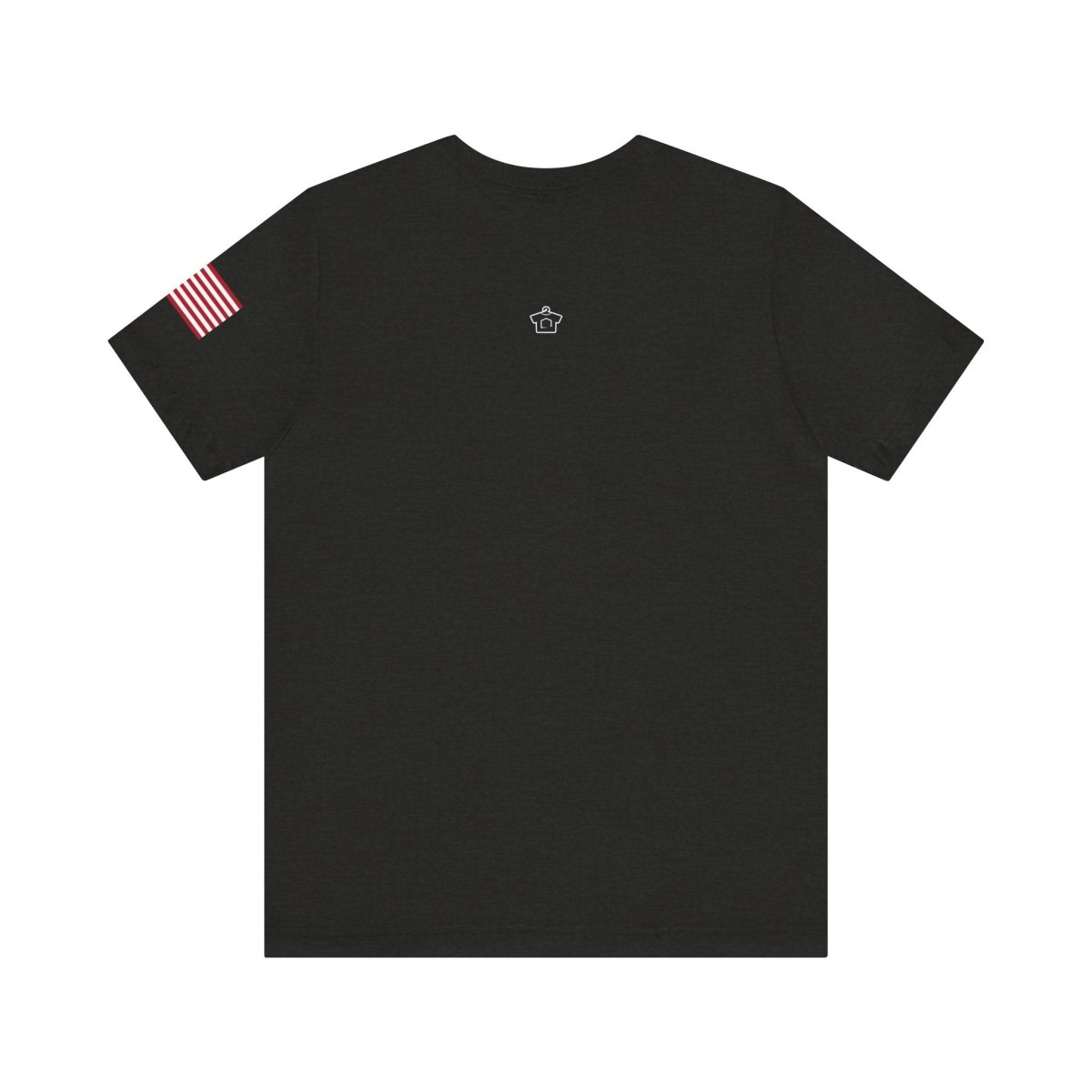 REAL Military Contrast Logo Text & Flag - T-Shirt | ShirtyAgents