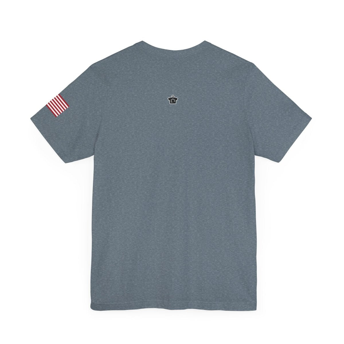 REAL Military Contrast Logo Text & Flag - T-Shirt | ShirtyAgents