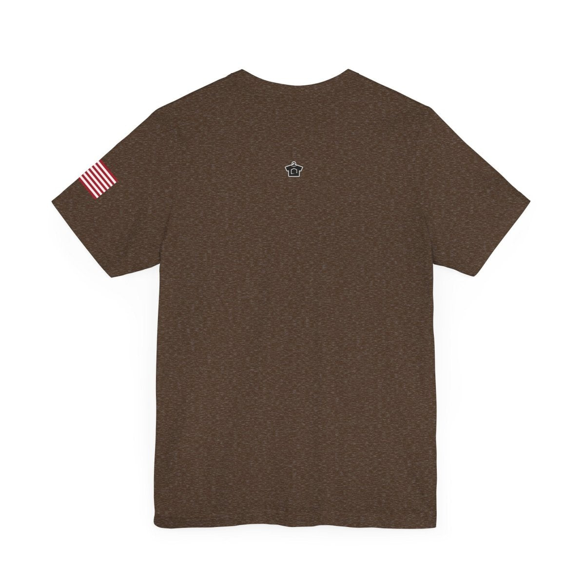 REAL Military Contrast Logo Text & Flag - T-Shirt | ShirtyAgents