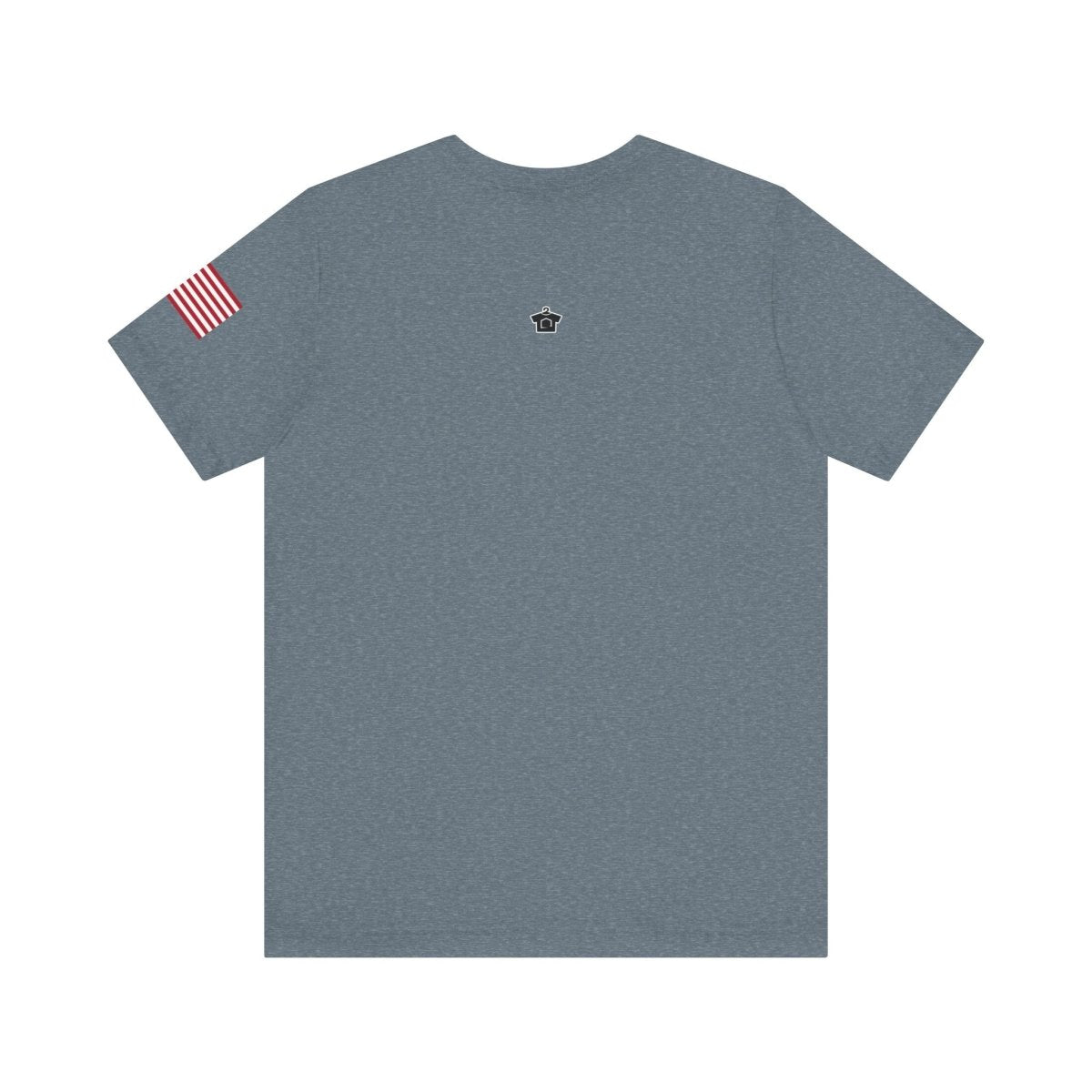 REAL Military Contrast Logo Text & Flag - T-Shirt | ShirtyAgents