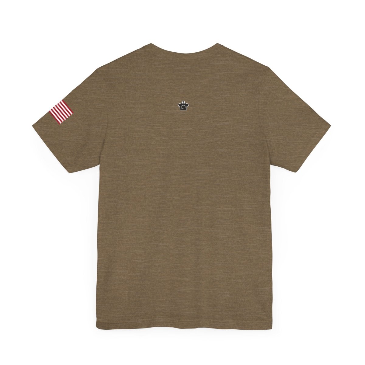 REAL Military Contrast Logo Text & Flag - T-Shirt | ShirtyAgents