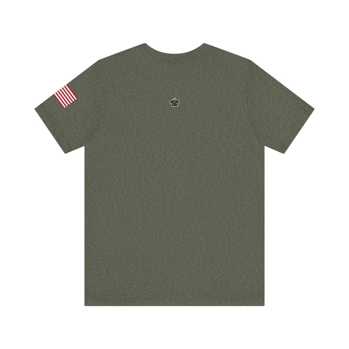 REAL Military Contrast Logo Text & Flag - T-Shirt | ShirtyAgents
