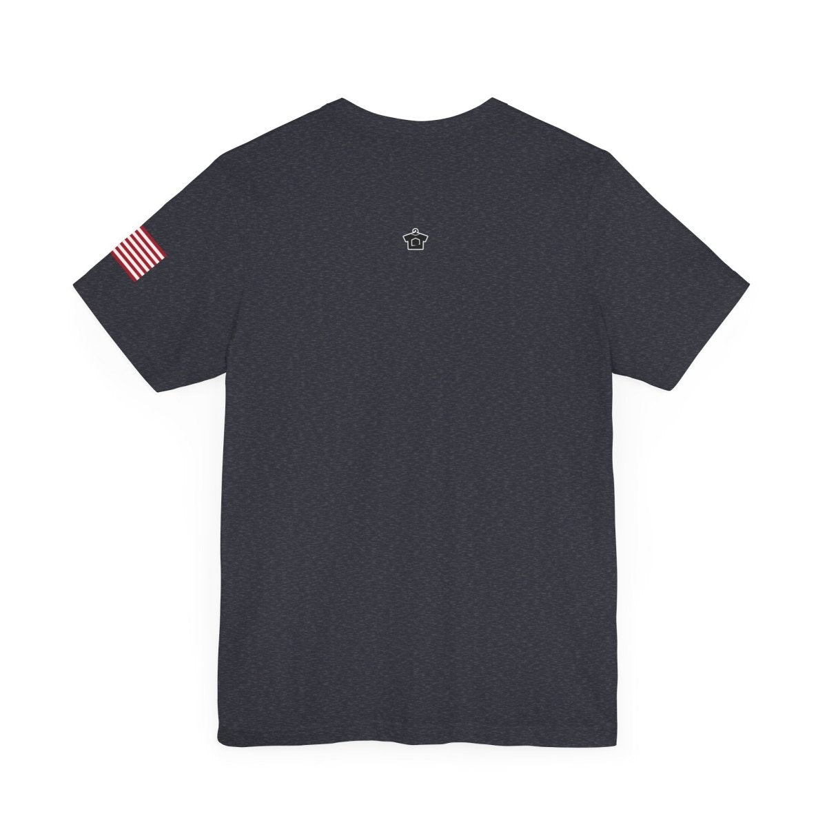 REAL Military Contrast Logo Text & Flag - T-Shirt | ShirtyAgents