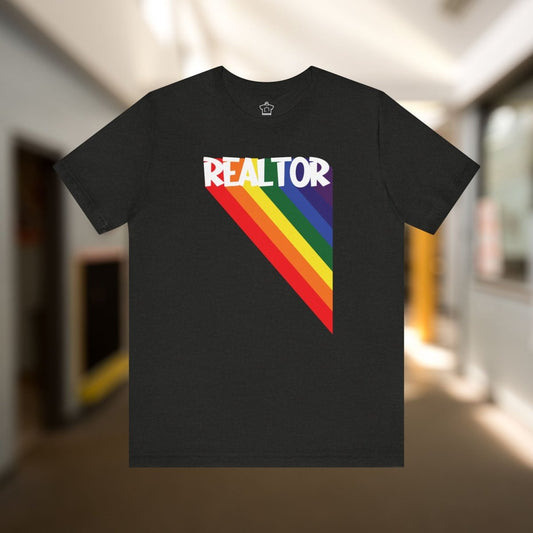 Realtor Rainbow Triangle Tshirt - T-Shirt | ShirtyAgents