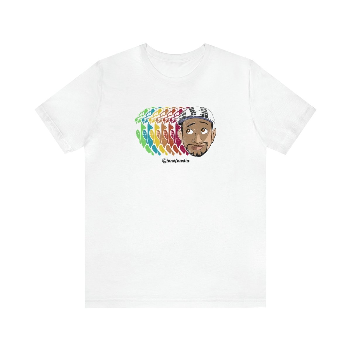 Retro Repeat Head Logo #ianofaustin - T-Shirt | ShirtyAgents