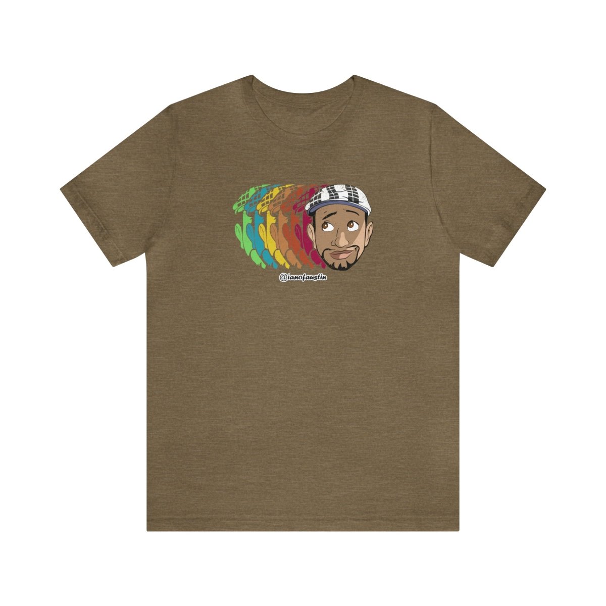 Retro Repeat Head Logo #ianofaustin - T-Shirt | ShirtyAgents