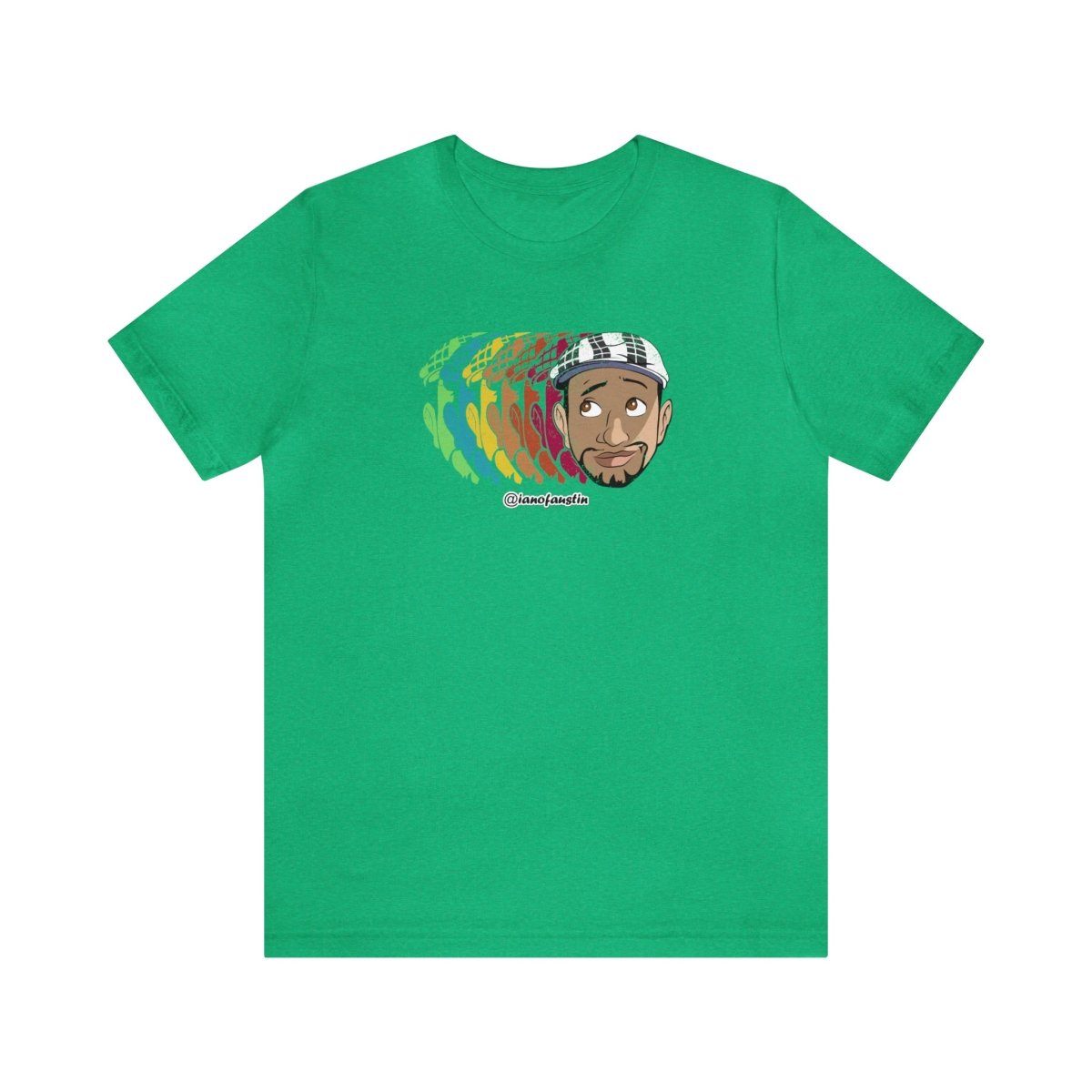 Retro Repeat Head Logo #ianofaustin - T-Shirt | ShirtyAgents