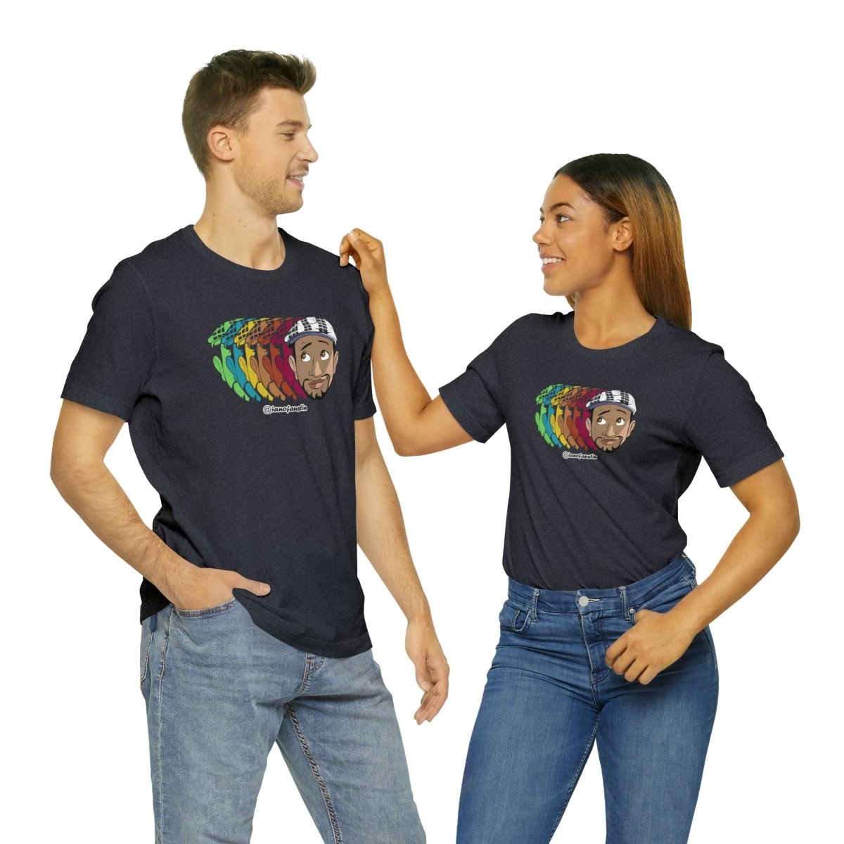 Retro Repeat Head Logo #ianofaustin - T-Shirt | ShirtyAgents