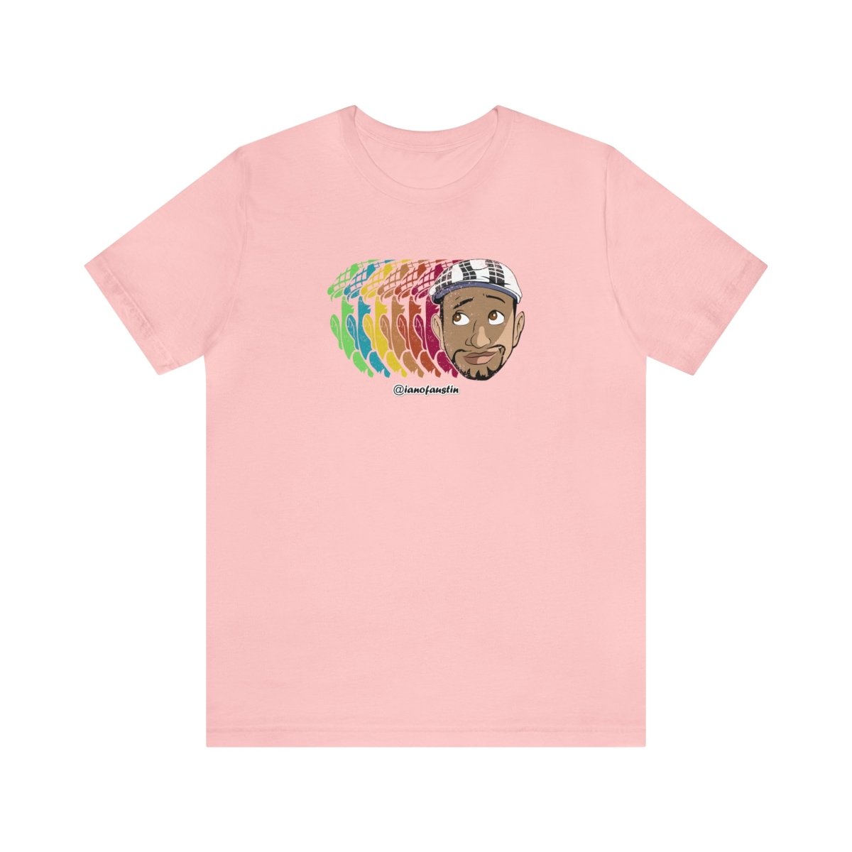 Retro Repeat Head Logo #ianofaustin - T-Shirt | ShirtyAgents