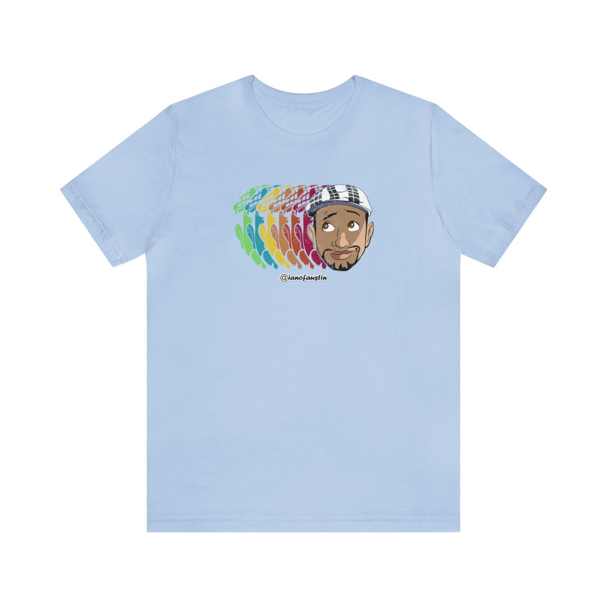 Retro Repeat Head Logo #ianofaustin - T-Shirt | ShirtyAgents