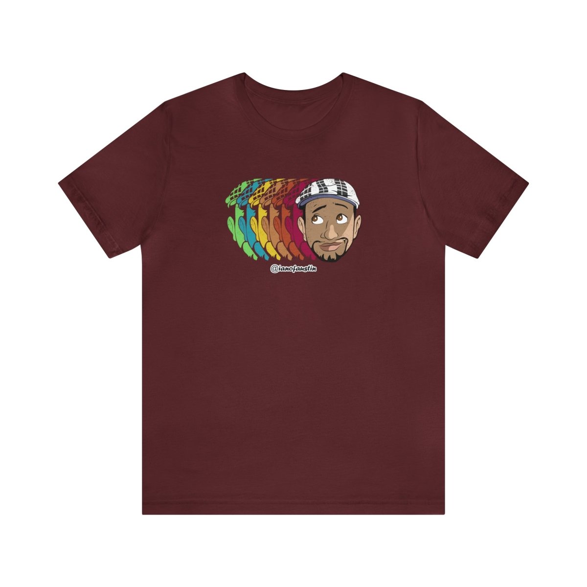 Retro Repeat Head Logo #ianofaustin - T-Shirt | ShirtyAgents