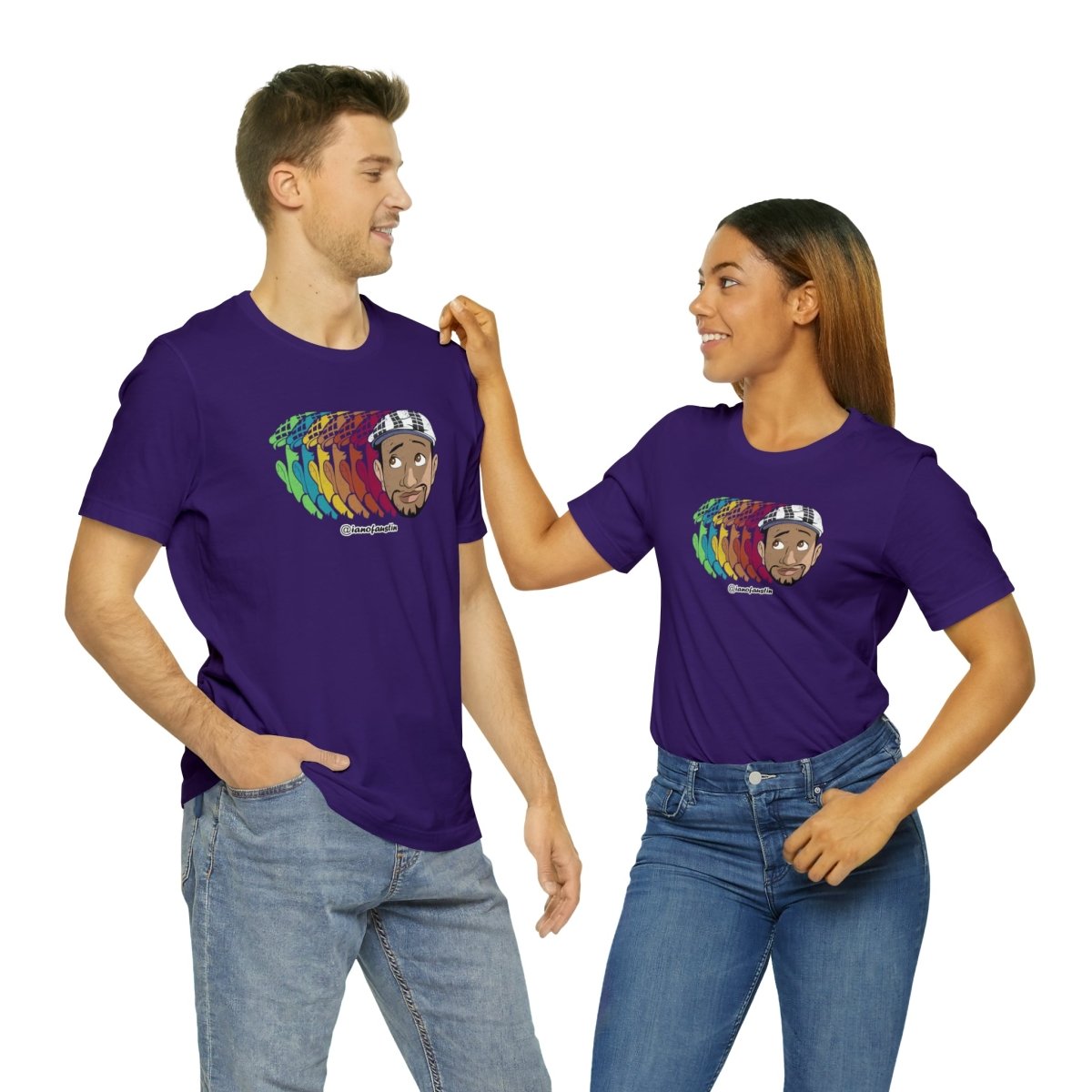 Retro Repeat Head Logo #ianofaustin - T-Shirt | ShirtyAgents