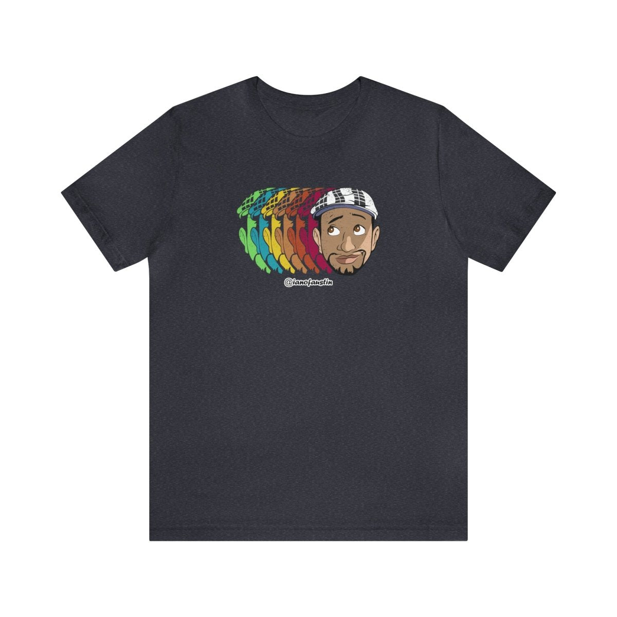 Retro Repeat Head Logo #ianofaustin - T-Shirt | ShirtyAgents