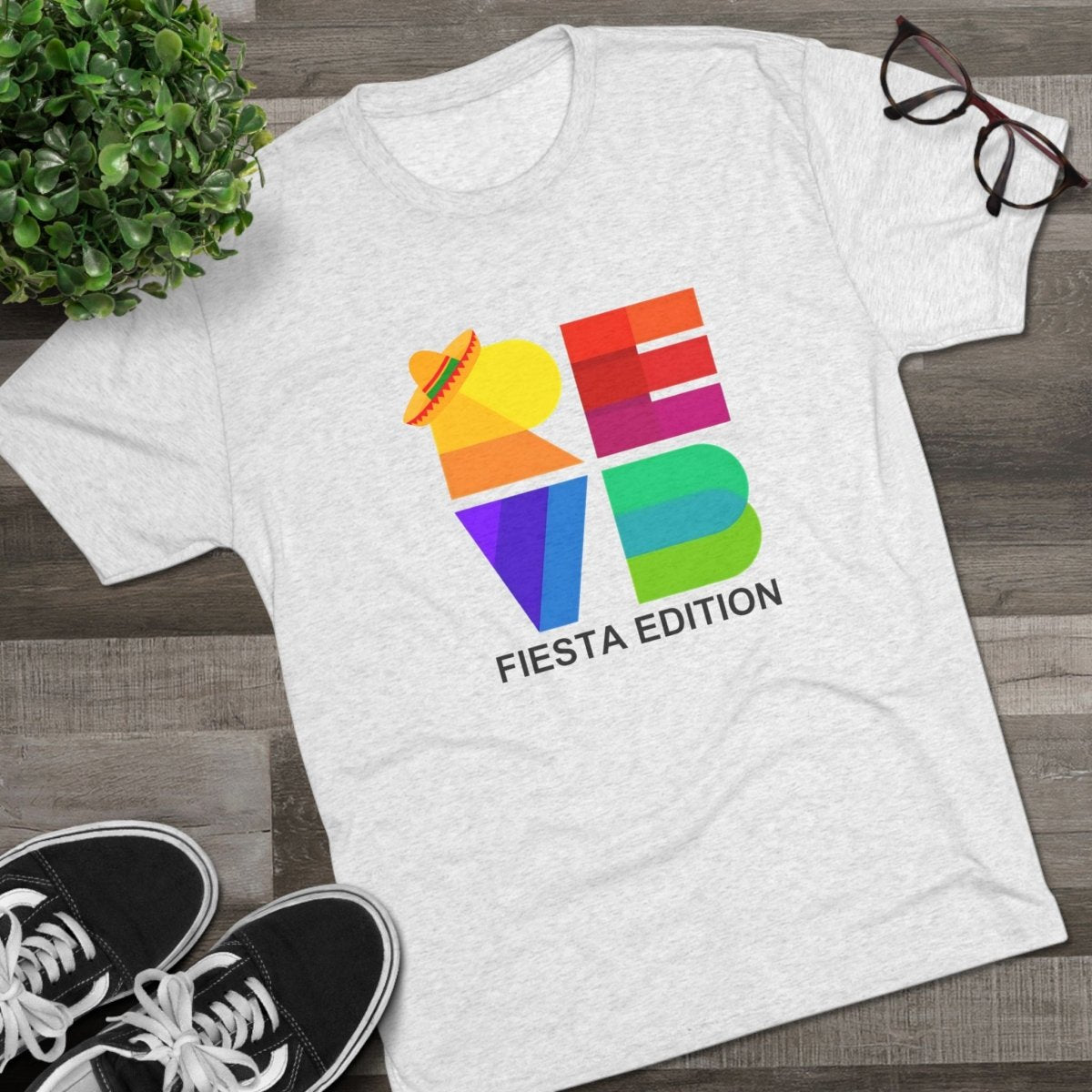 REVB Cubed Big Fiesta Edition Tri - Blend Tee - T-Shirt | ShirtyAgents
