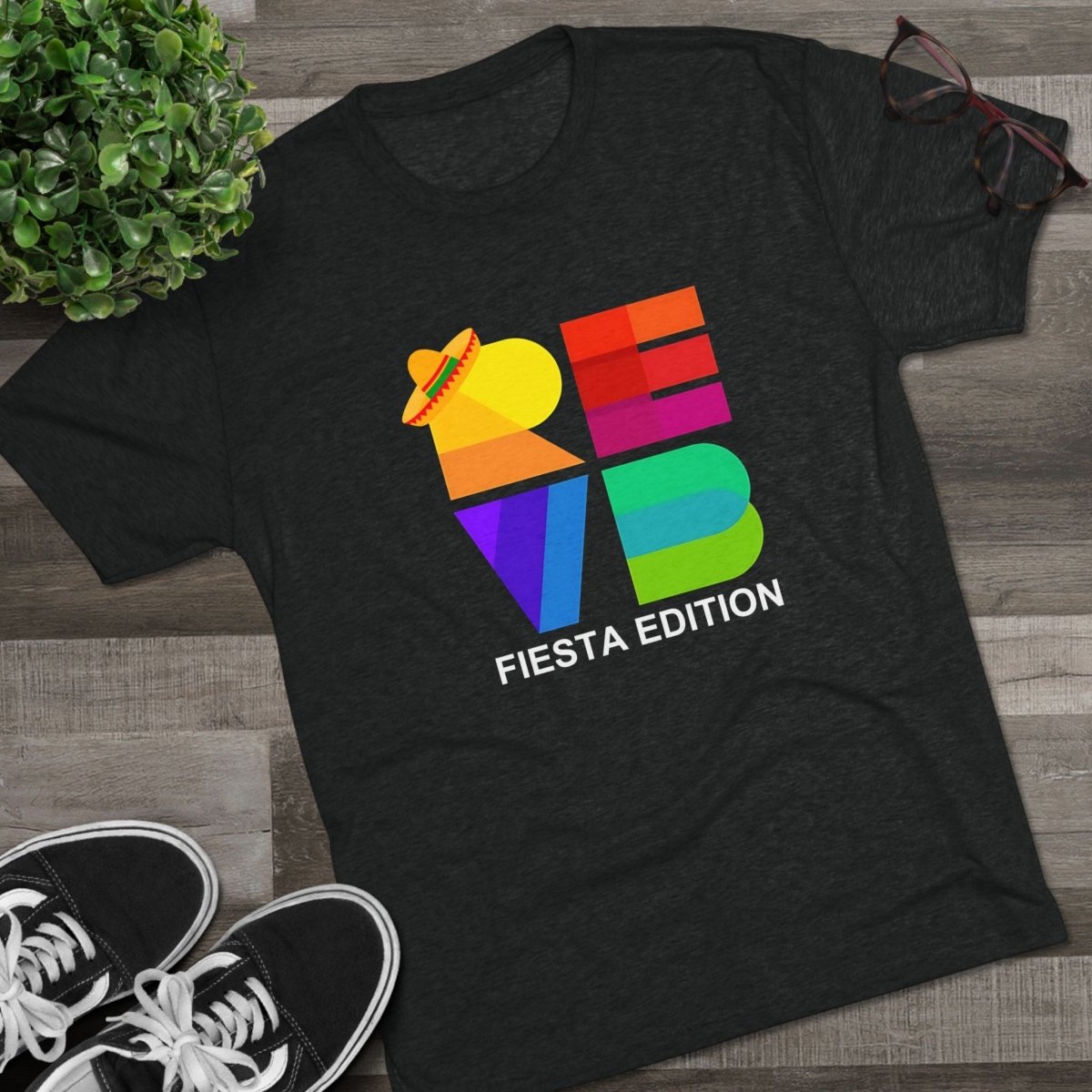 REVB Cubed Big Fiesta Edition Tri - Blend Tee - T-Shirt | ShirtyAgents
