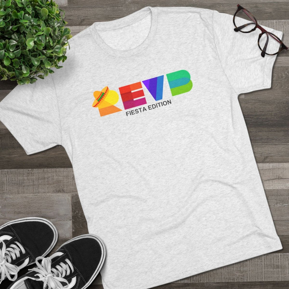 REVB Sombrero Fiesta Edition Tri - Blend Tee - T-Shirt | ShirtyAgents