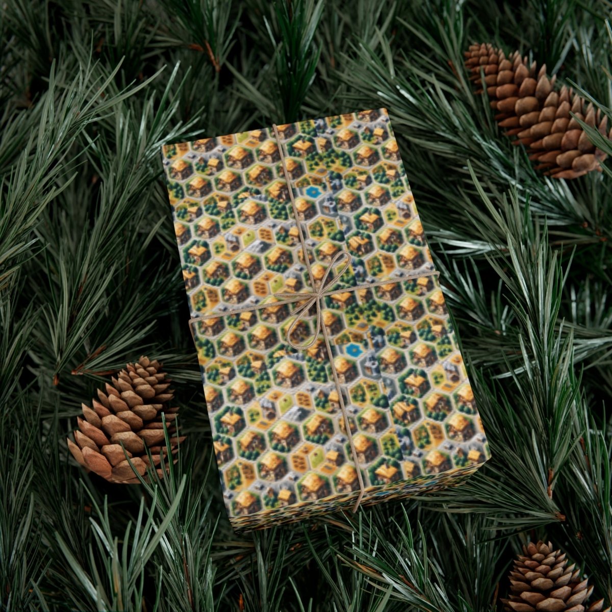 Settlers of Catan Board Game Style Neighborhood Gift Wrap - Home Decor | ShirtyAgents