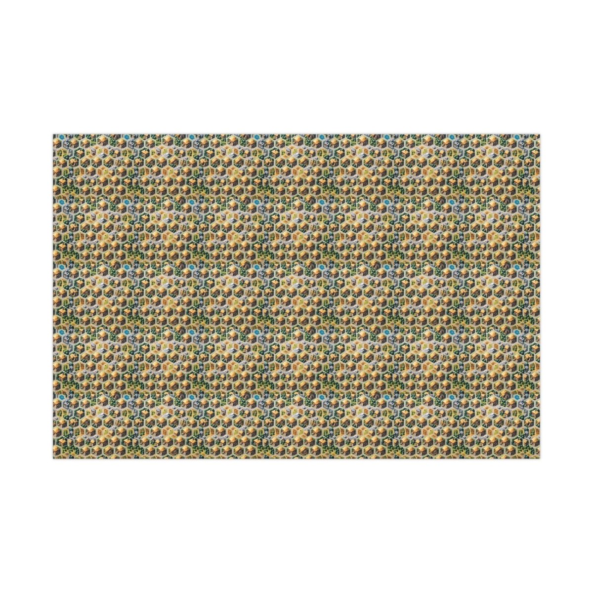 Settlers of Catan Board Game Style Neighborhood Gift Wrap - Home Decor | ShirtyAgents