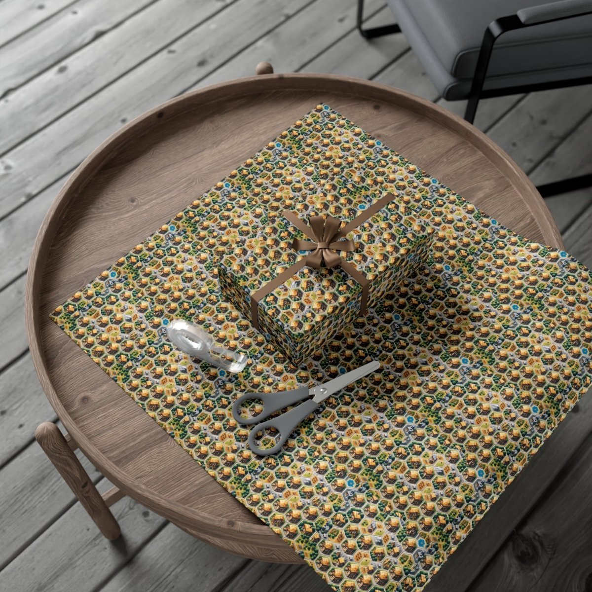 Settlers of Catan Board Game Style Neighborhood Gift Wrap - Home Decor | ShirtyAgents