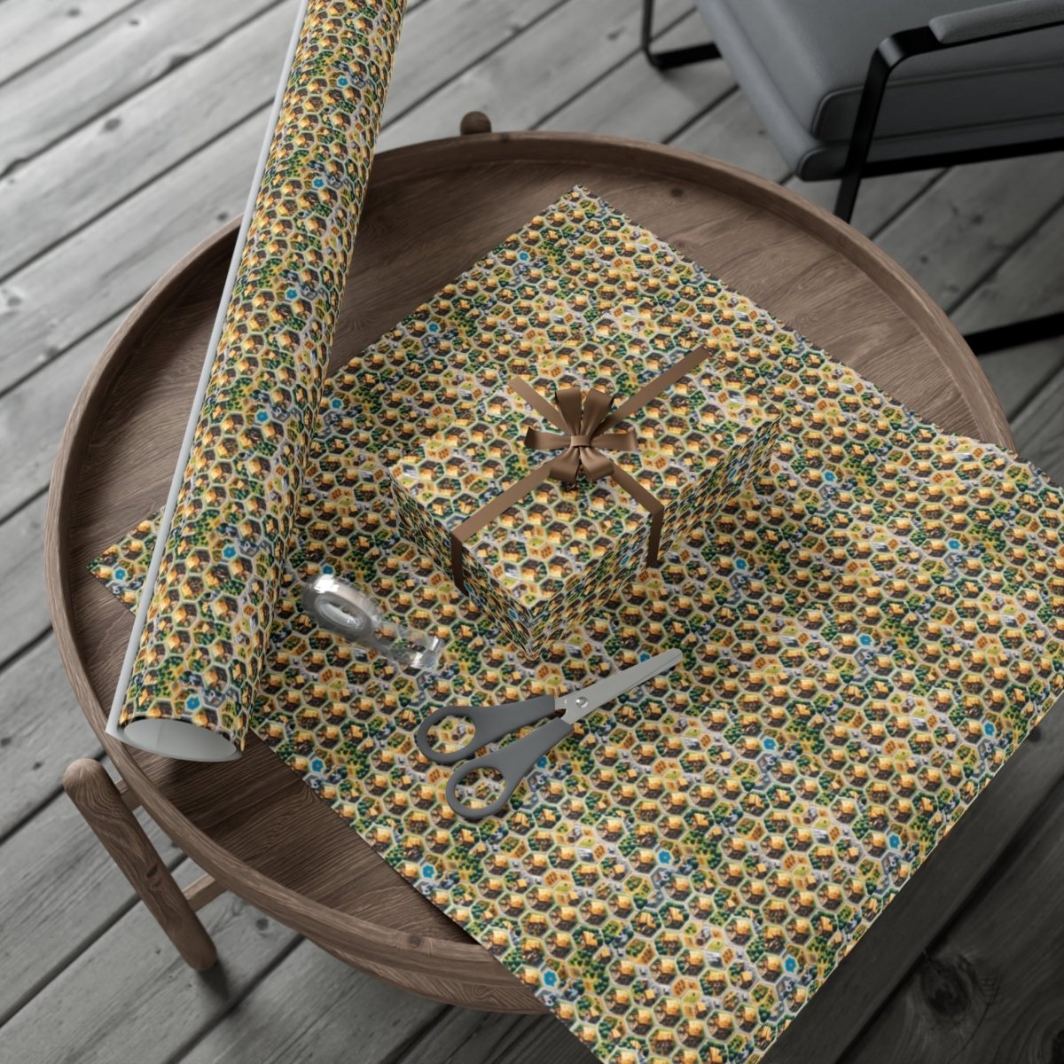 Settlers of Catan Board Game Style Neighborhood Gift Wrap - Home Decor | ShirtyAgents