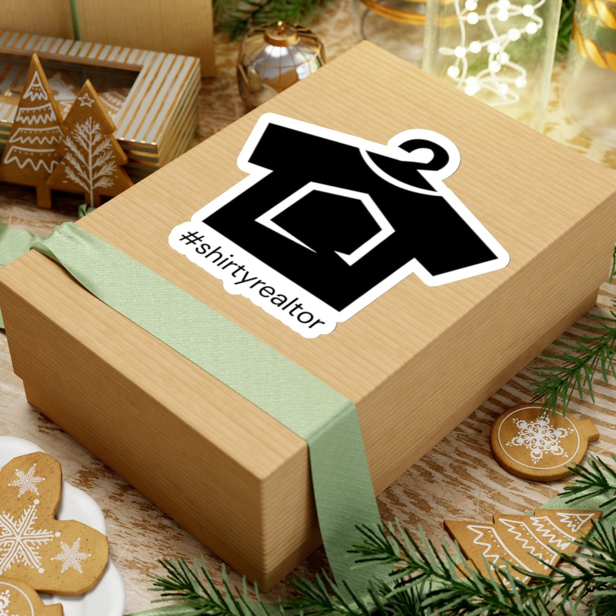 ShirtyRealtor Logo Sticker (Black) - Paper products | ShirtyAgents