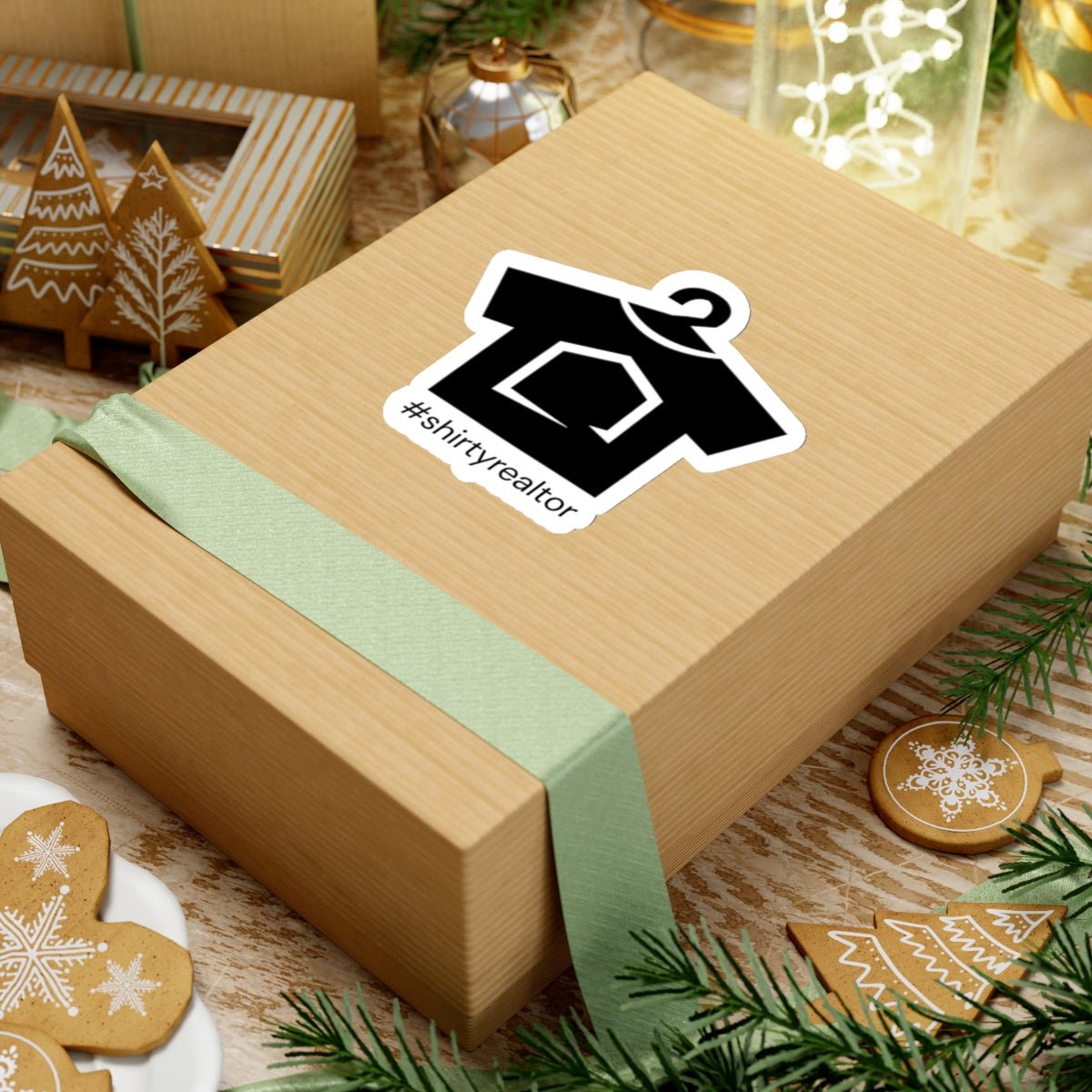 ShirtyRealtor Logo Sticker (Black) - Paper products | ShirtyAgents