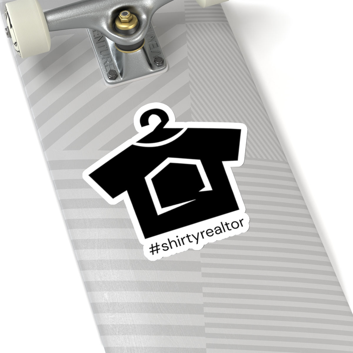 ShirtyRealtor Logo Sticker (Black) - Paper products | ShirtyAgents