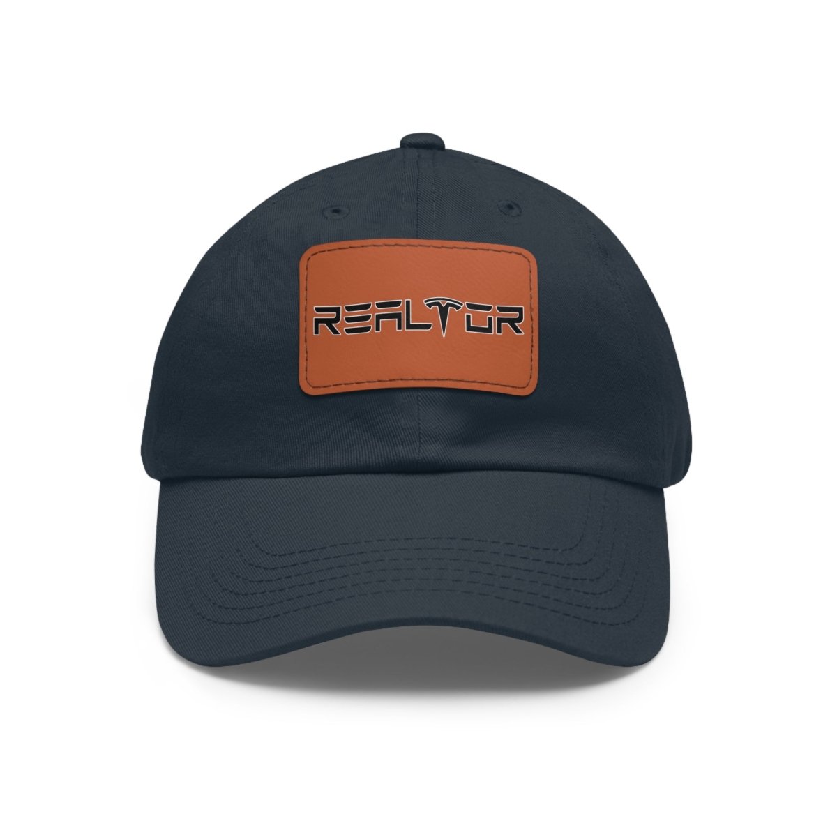 Tesla Realtor Hat with Leather Patch - Hats | ShirtyAgents
