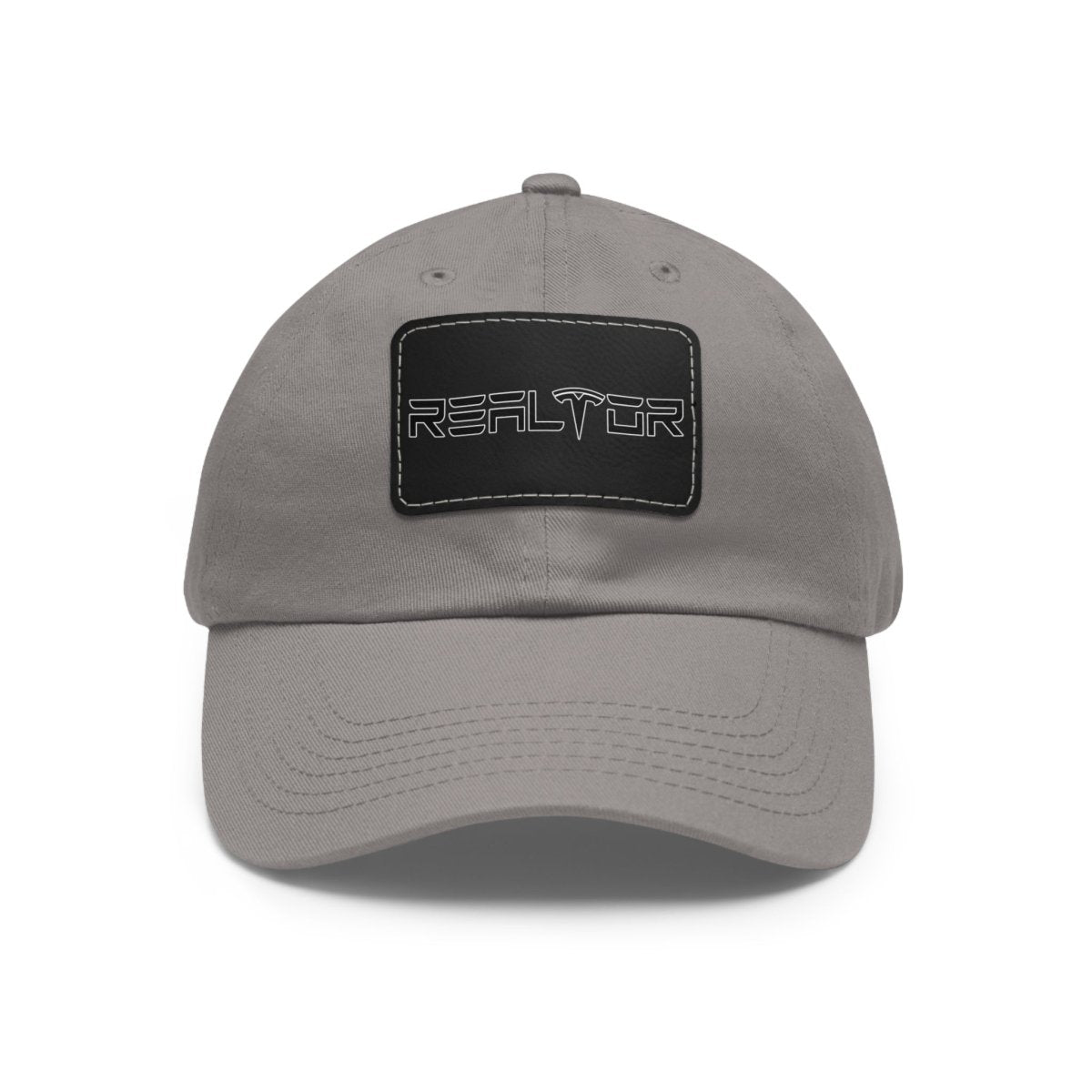 Tesla Realtor Hat with Leather Patch - Hats | ShirtyAgents