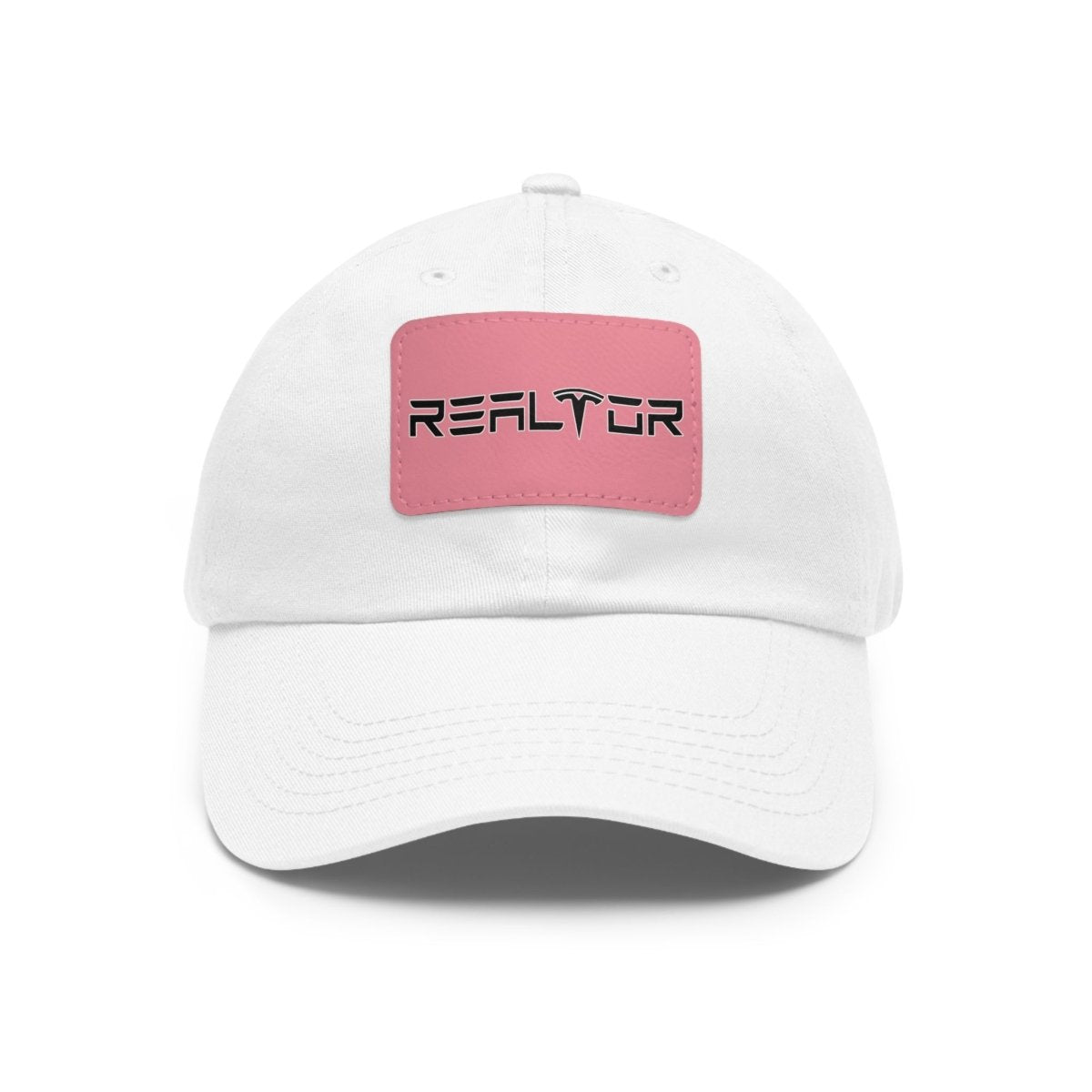 Tesla Realtor Hat with Leather Patch - Hats | ShirtyAgents