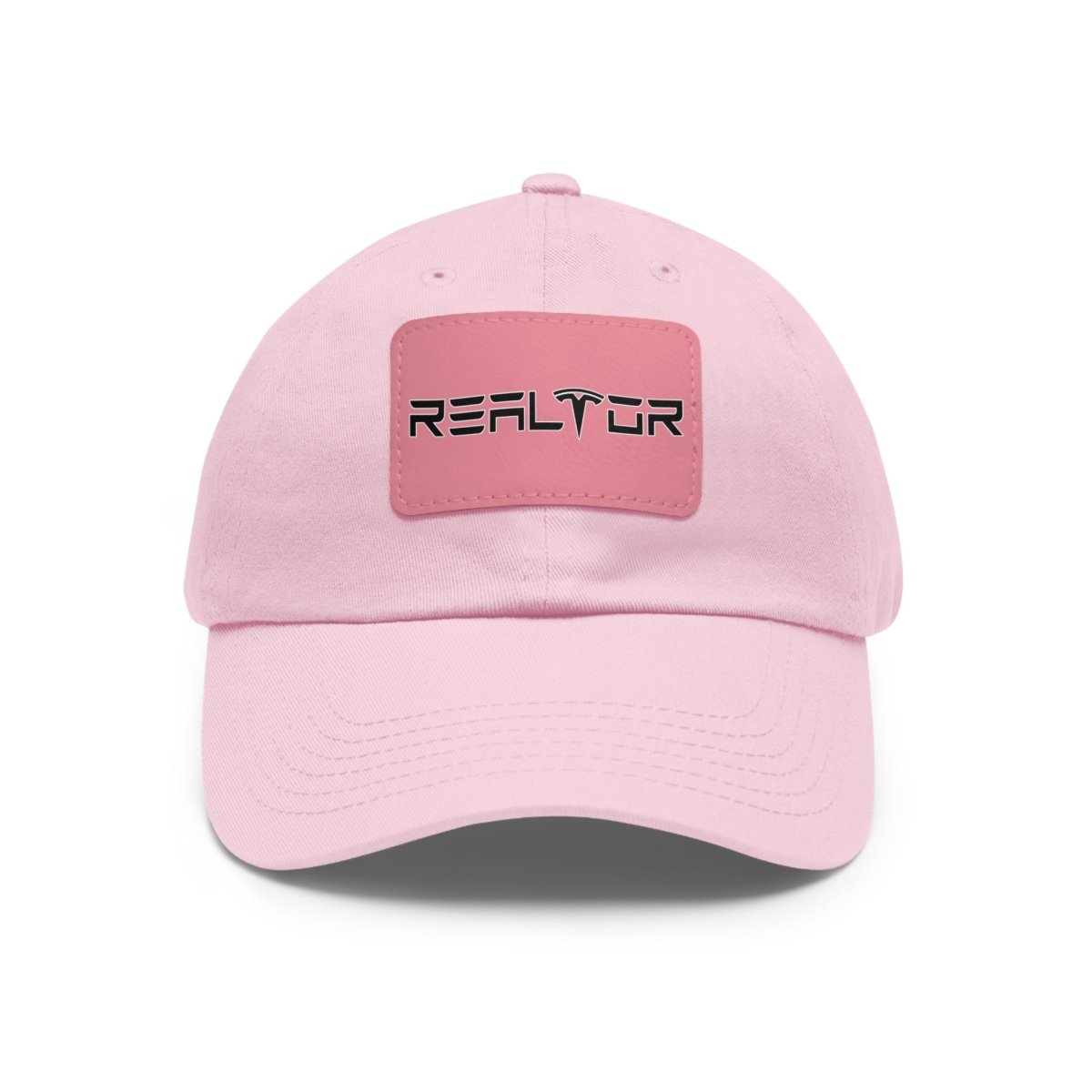 Tesla Realtor Hat with Leather Patch - Hats | ShirtyAgents