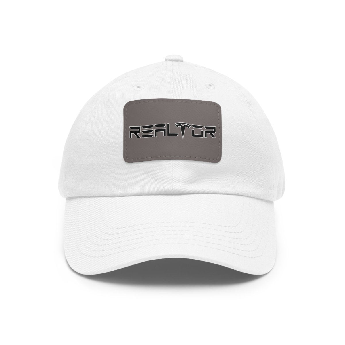 Tesla Realtor Hat with Leather Patch - Hats | ShirtyAgents