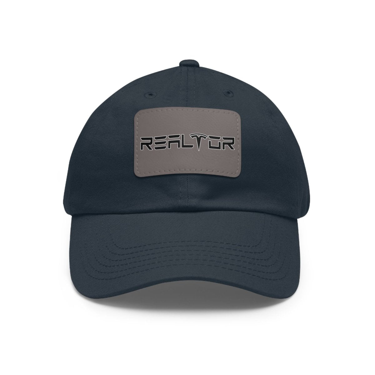 Tesla Realtor Hat with Leather Patch - Hats | ShirtyAgents